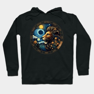 ZODIAC Leo - Astrological LEO - LEO - ZODIAC sign - Van Gogh style - 10 Hoodie